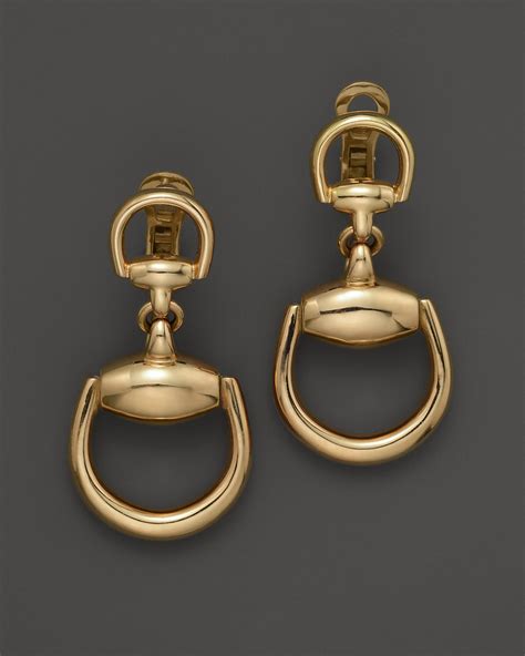 gucci horsebit pendant|Gucci Horsebit earrings.